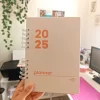 Planner 2025 rose agenda física completa capa