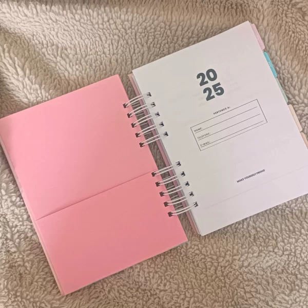 Agenda planner 2025 rosa