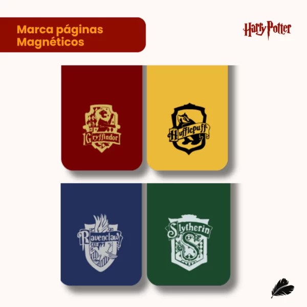 Marca páginas manéticos Harry Potter