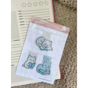 Marca Página Magnético - Gatinhos Holográficos