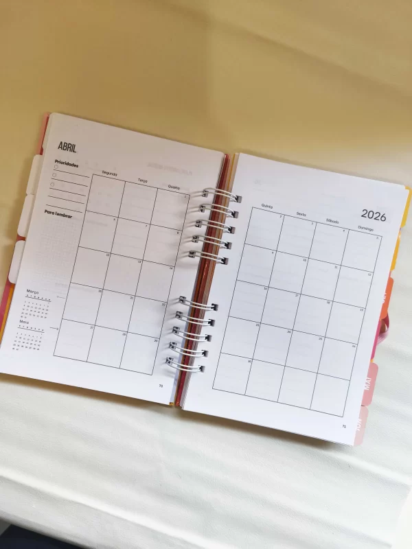 Planner 2026 Completo - Ferramentas de planejamento pessoal