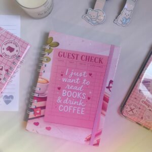 Diário de leitura - I just want to read books & drink coffee | A5 - 140 páginas