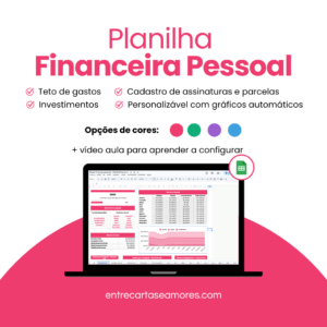 Planilha financeira de controle pessoal - modelo google sheets